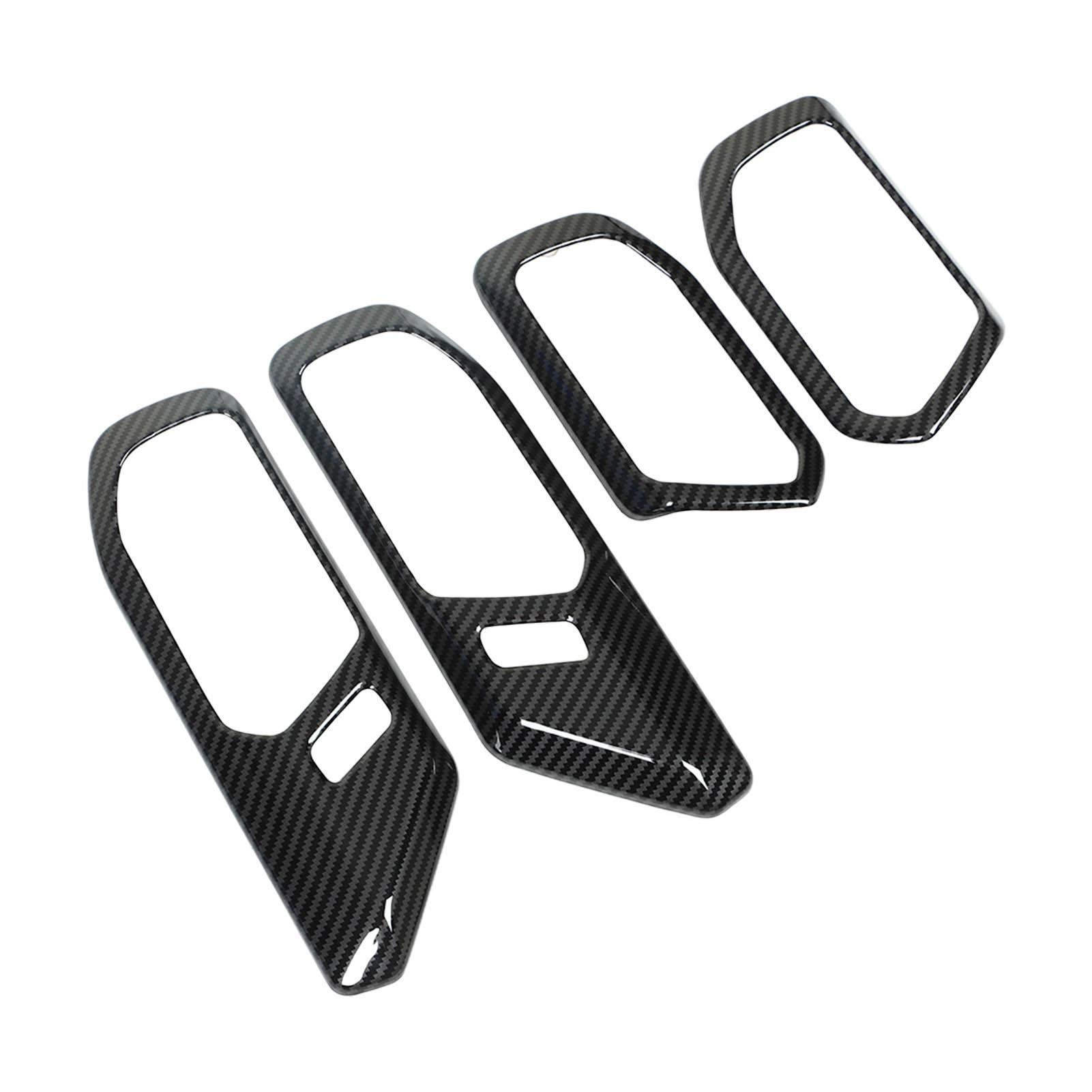 

Декоративная накладка на внутреннюю ручку двери в стиле карбонового волокна, замена для Ford Bronco 2021 и новее