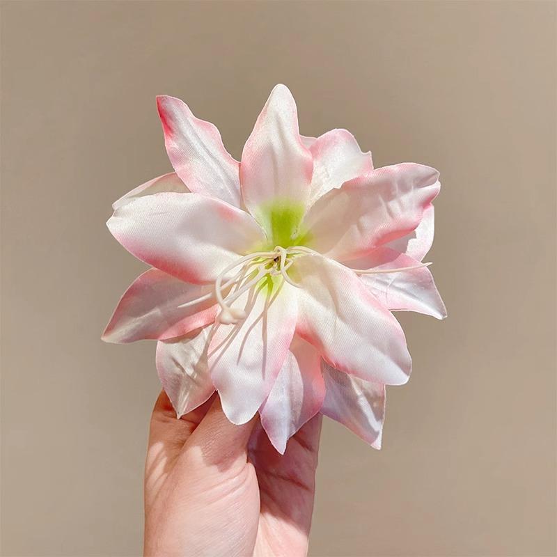 Süße Atmosphäre Sommerurlaub Stil Simulation Magnolie Haarspange Zubehör Kante Fotografie Meeresufer Kopfblume Haarnadel Blume