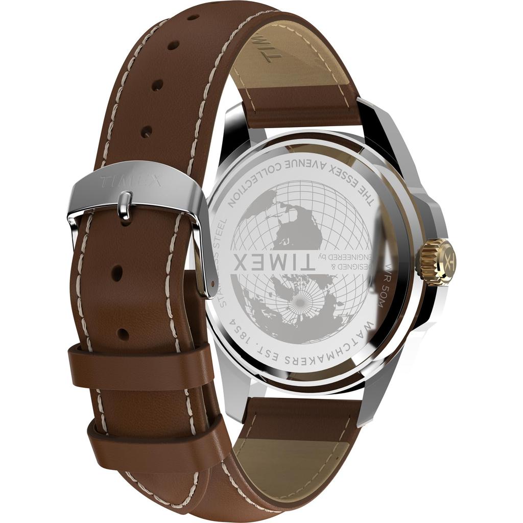 TIMEX Essex Men's Watch, Quartz Movement, 5 ATM Water Resistance, Mineral Glass, Blue Dial, TW2Y38100 [Authentic]