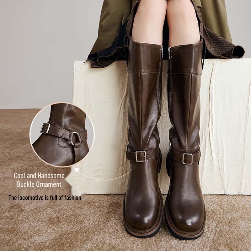 BASTO Women s Retro High Knight Boots 35