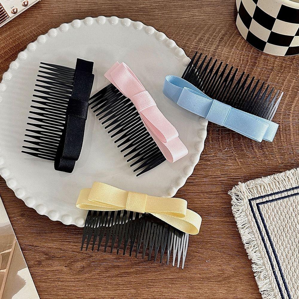 Hair Curler For Women Bowknot Hair Comb Hair Accessories Bow Hairpin Korean Style Hair Clip