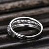 CopperFinger Rings for Women Dazzling White Cubic Zirconia Wedding Marriage Party Ring Fashion Jewelry