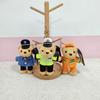 Cute Polices Bear Keychain Charm Unique Polices Bear Key Chain Soft Plush Keyrings Bag Decoration for Everyday Use