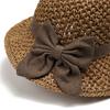 Straw Hat Women's Summer Sunshade Seaside Beach Brim Too Sunscreen Face Simple Sunshade Xiaoqing Sunshade Bow Too