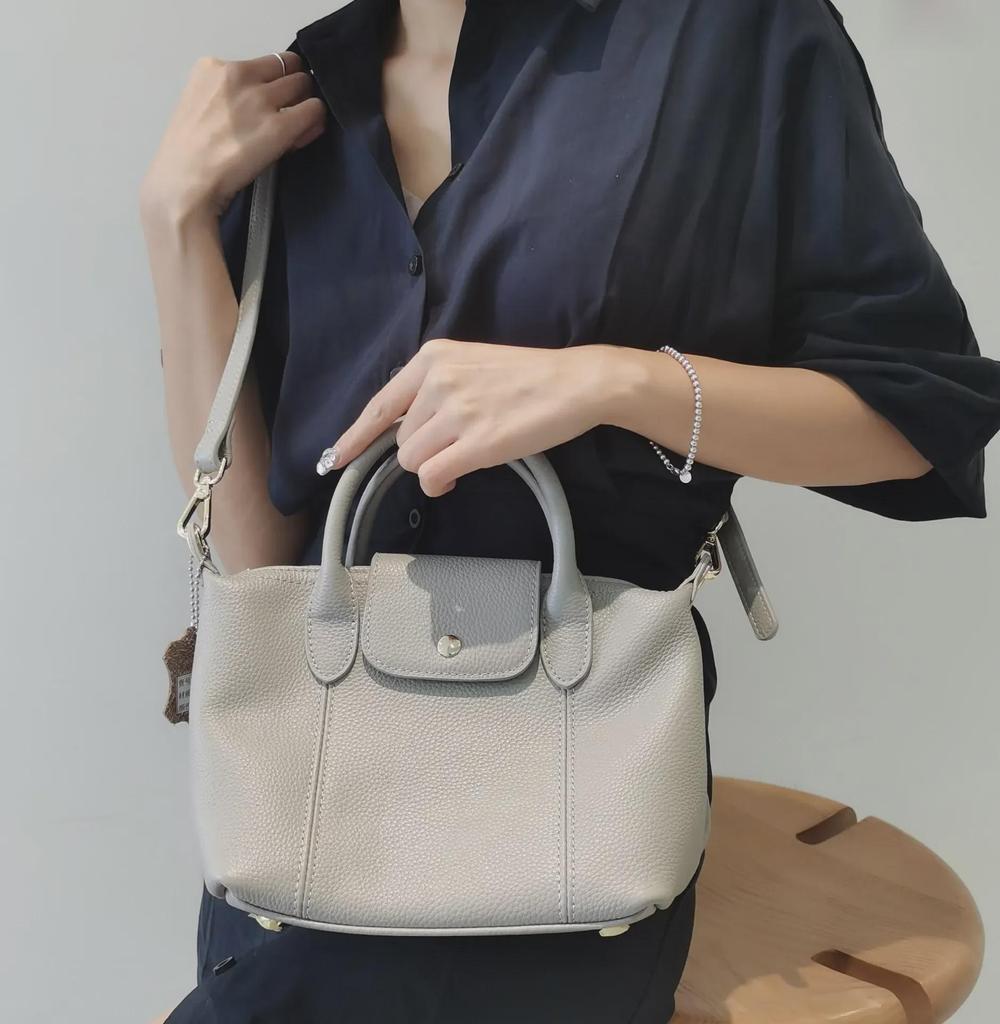Bolso Tote y de Hombro para Mujer de Cuero Genuino de Alta Gama - Diseño Elegante de Piel de Vaca