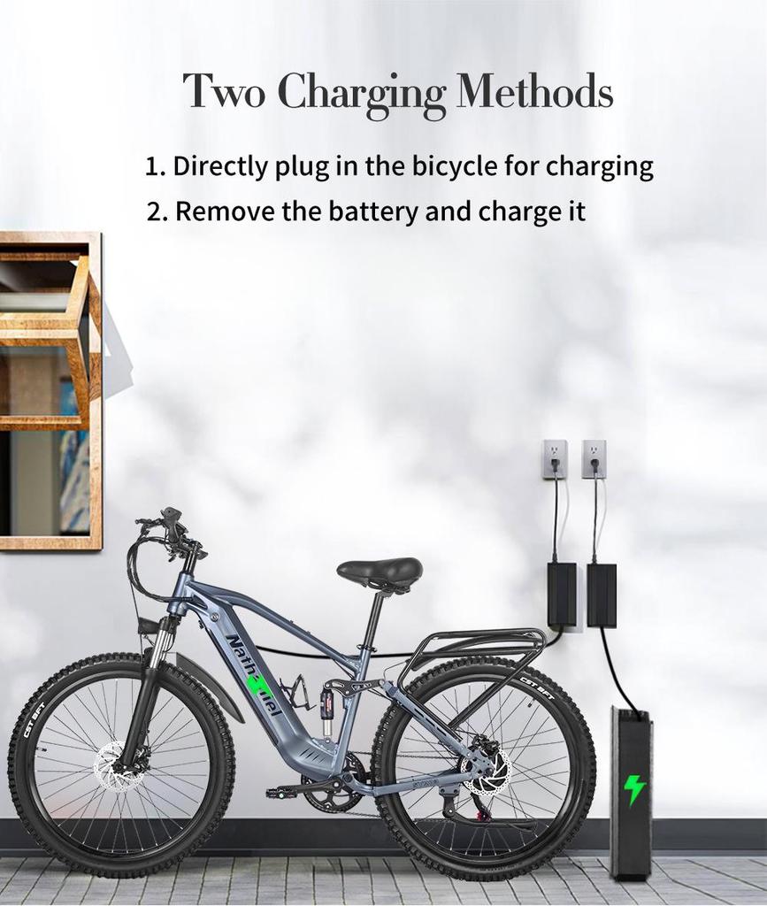 Nathaniel SYR03 bicicletta elettrica 27.5 48V1000W bicicletta elettrica batteria al litio staccabile di grande capacità Ebike