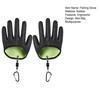 1/2Pcs Fishing Gloves with Magnet Release Anti-Slip Textured Grip Puncture Resistant Waterproof Catch Fish Gloves