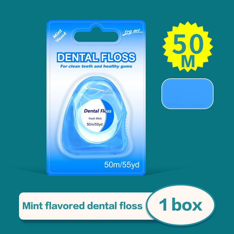 1 Pcs Box Mint Dental Floss Roll Cleaning Oral Tools Dental Floss Stick Adult Home Set Cleaning Interdental Brush