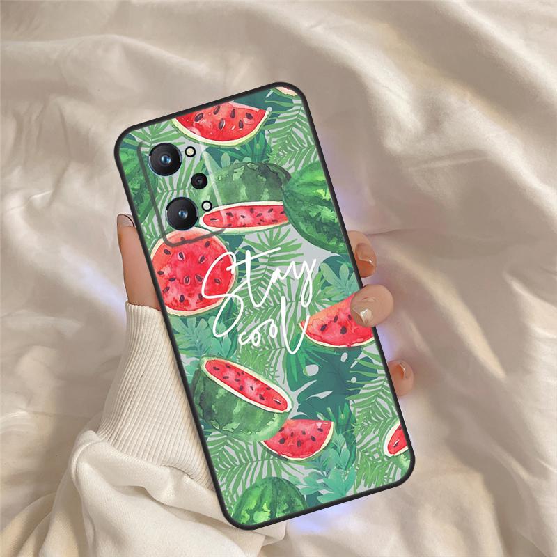 Cute Summer Fruit Watermelon Case For Realme 15 14 11 12 13 Pro Plus C65 C67 C71 C63 C61 C55 C51 C53 C35 C75 GT6 GT7 Pro