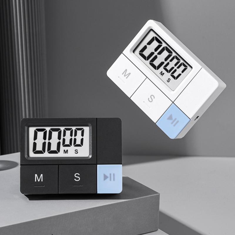 Temporizador de Cozinha Digital Temporizador de Cozinha Magnético Alimentado por Bateria Display de Alta Definição Ferramenta de Gerenciamento de Tempo Para Yoga Cuidados com a Pele