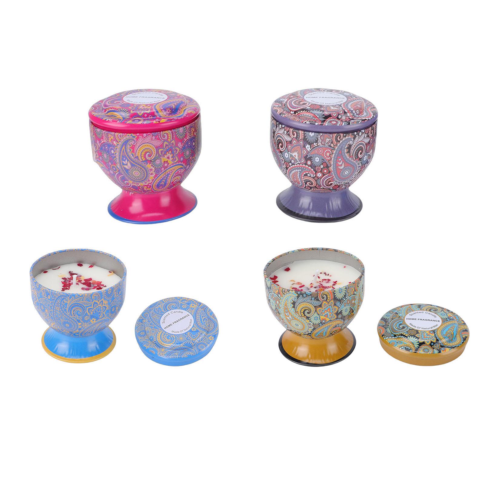 4pcs Aromatherapy Candle Set Lasting Fragrance Scented Candle Gift Set Living Room Decoration