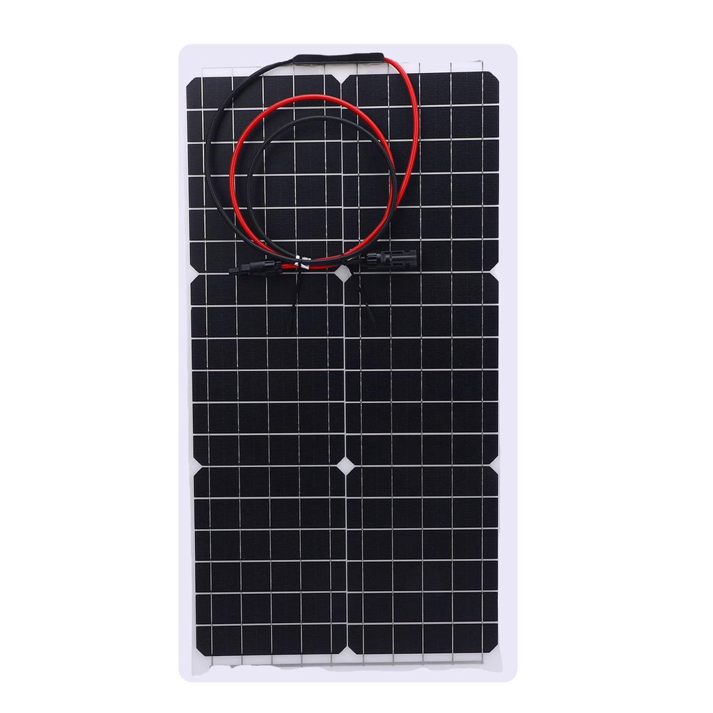 Solar Panel Controller Kit 30W 18V Monocrystalline Silicon Semi Flexible Solar Panel with 12V 24V