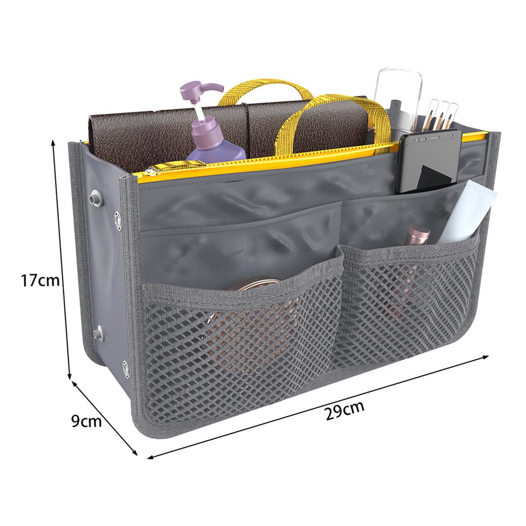 Organizer Insert Bag Women Nylon Travel Insert Organizer Handbag Purse Large liner Lady Makeup Cosmetic Bag Cheap Female Tote