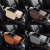 Car Center Console Height Increasing Armrest Cushion Pu Multifunctional Holder Pad Leather Cup Tissue With Armrest Box Univ S9e4