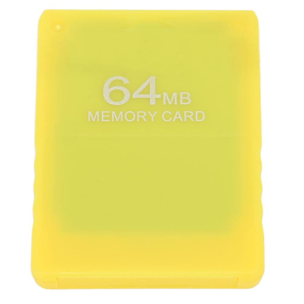 64MB Gaming Memory Card High Speed FMCB1.966 Video Game External Data Card for PS2Yellow