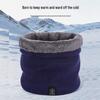 Unisex Thick Plush Knit Neck Gaiter, Wool Pullover Hat, Windproof Winter Warmer