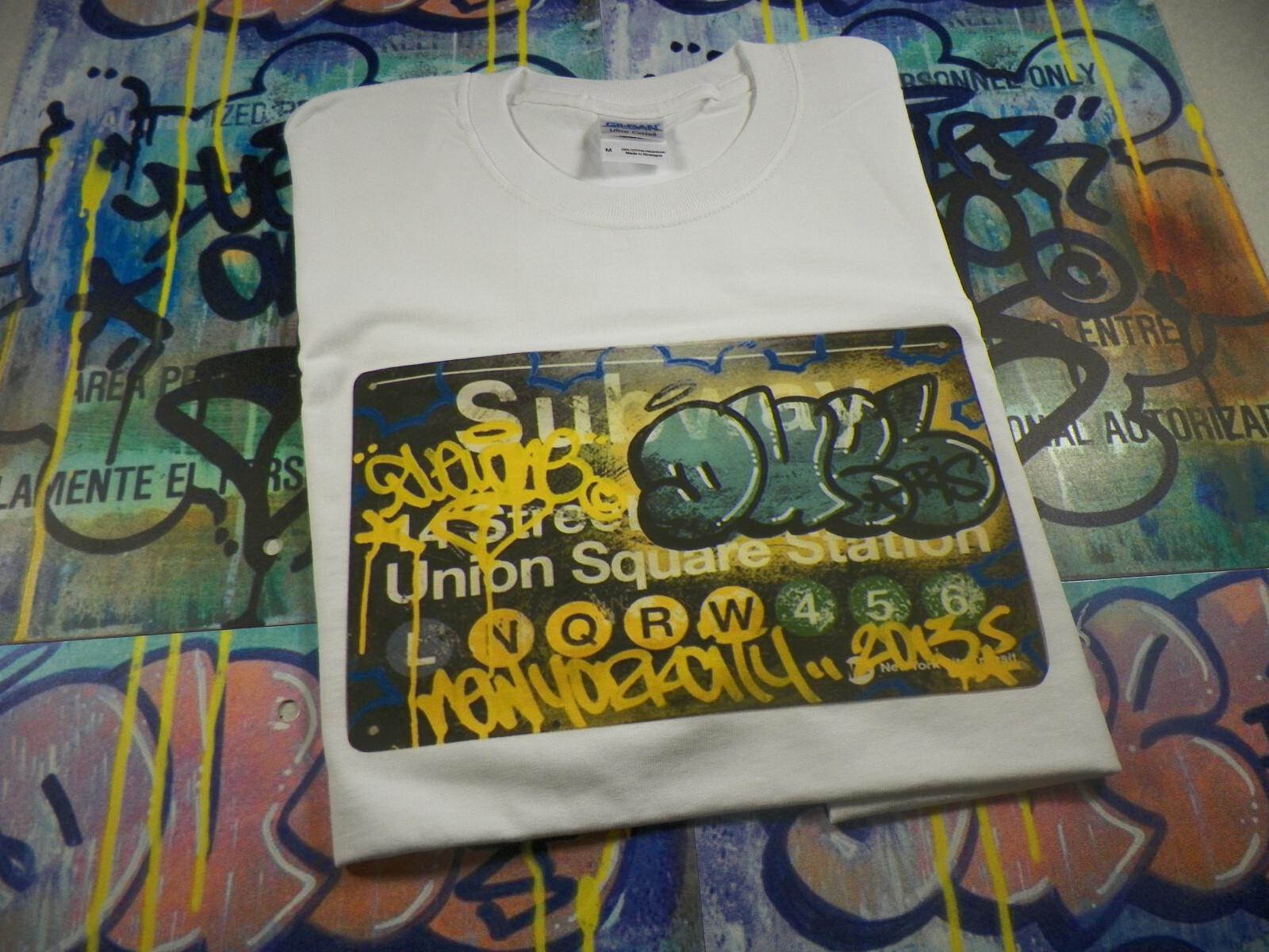 NYC Subway Graffiti t shirt Tee New York Union Square L