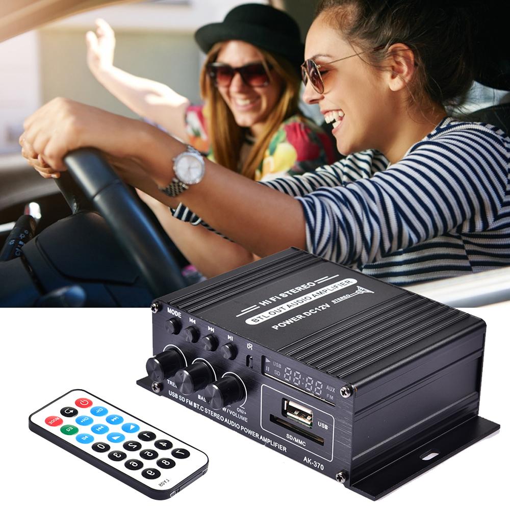 12V Amplifier HiFi Car Stereo Music Receiver FM MP3 Power-Amplifier