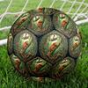 Jungle Lizard Emblem Round Football Size 5 Adult Ball Suitable for Training Matches and Outdoor Team.
