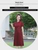 Elegant Short-Sleeve Cheongsam Dress for Stylish Mothers and Mother-in-Laws at Weddings