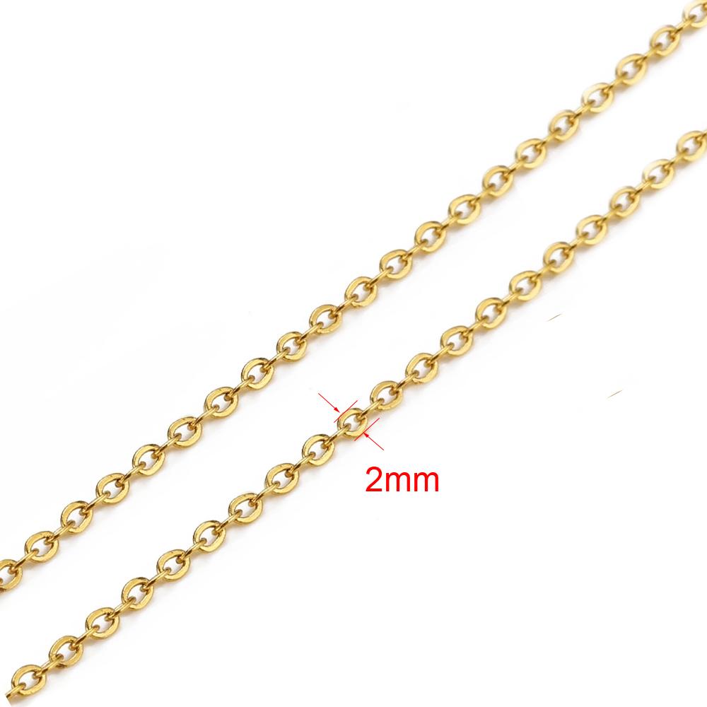 2meters Stainless Steel Link Box Ball Bead Chains Bulk Metal Necklace Bracelet Chains Lot Jewelry Making Supplies Accessories