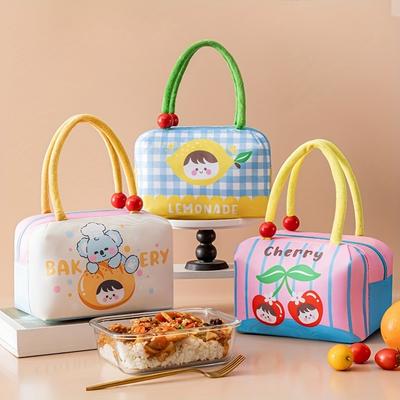 Fun Fruit Lunch Bag Thickened Large Capacity Rice Box Bag Portable Thermal Preservation Lunch Pack Cute Handheld Ice Pack