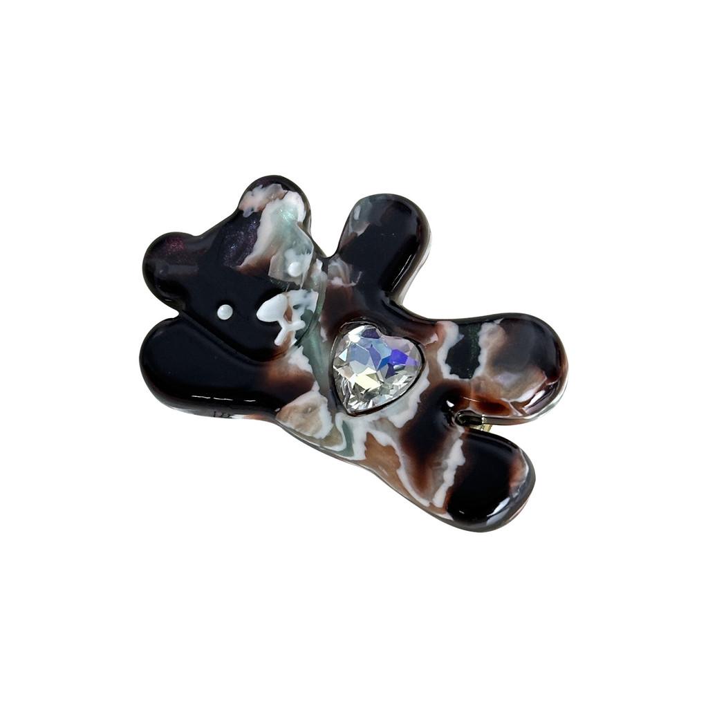 Hair Bear Fashionable Clips And Elastic Hair Ties Adorable Acetate Accessories