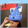 Cuter Plush Shark Hat With Embroidery Design For Kids And Couples Novelty Costume Accessory