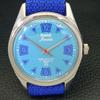 HAND-WINDING HMT JANATA INDIAN MENS SKY BLUE DIAL WATCH A600238-5