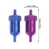 Universal 8mm 5/16'' Motorcycle Fuel Filter Car Oil Inline For Motorcycle Scooters Chrome Aluminum Fuel Filters 7 Color