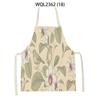 Retro Flowers Plant Pattern Aprons Home Baking Cooking Kitchen Aprons for Women Men Outdoor Garden Cleaning Aprons