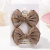 2PCS/set 2.7inch Boutique Embroidery Bowknot Hair Clips for Women Girls Princess Mesh Bows Hairgripes Headwear Hair Accessories