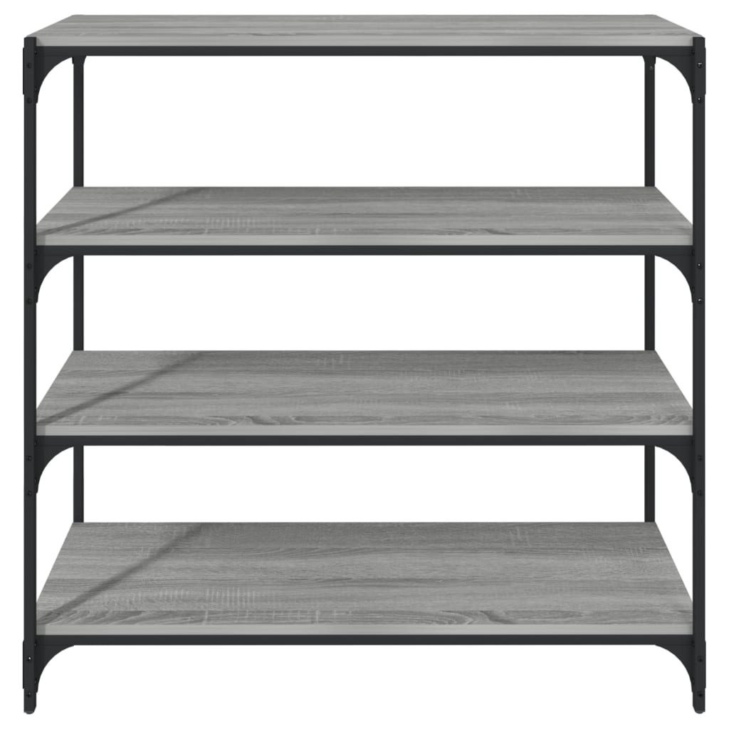 Bookshelf Gray Sonoma 100 x 33 x 100 cm Engineered Wood and Steel
