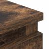 TV Stand Smoked Oak Finish 40 X 35 X 54 Cm Engineered Wood