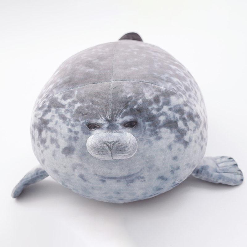 

30cm 40cm 60cm Cute Seal Plush Toy Lifelike Stuffed Marine Life Seal Soft Doll Simulation Seal Pillow Kids Toys Birthday Gift 30cm сірий колір