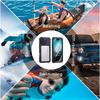 IP68 Waterproof Magnetic Metal Bumper Full Body Case for iPhone 16 15 14 13 Pro Max 16 Plus Heavy Shockproof Diving Hard Cover