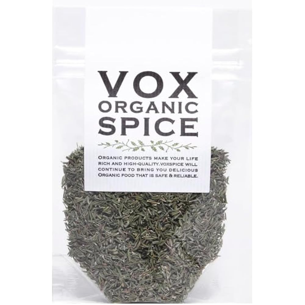 VOXSPICE Organic Thyme 15g, Grown in Austria, Certified Organic (JAS) [Nekopos]