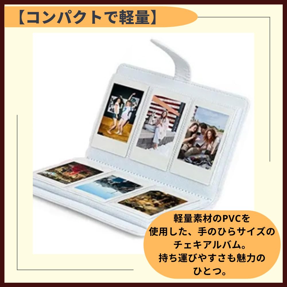ideamall Instax Instax Instax Instax Large Holds 108 Photos Album, Book, Holder, Album, Capacity, (White)