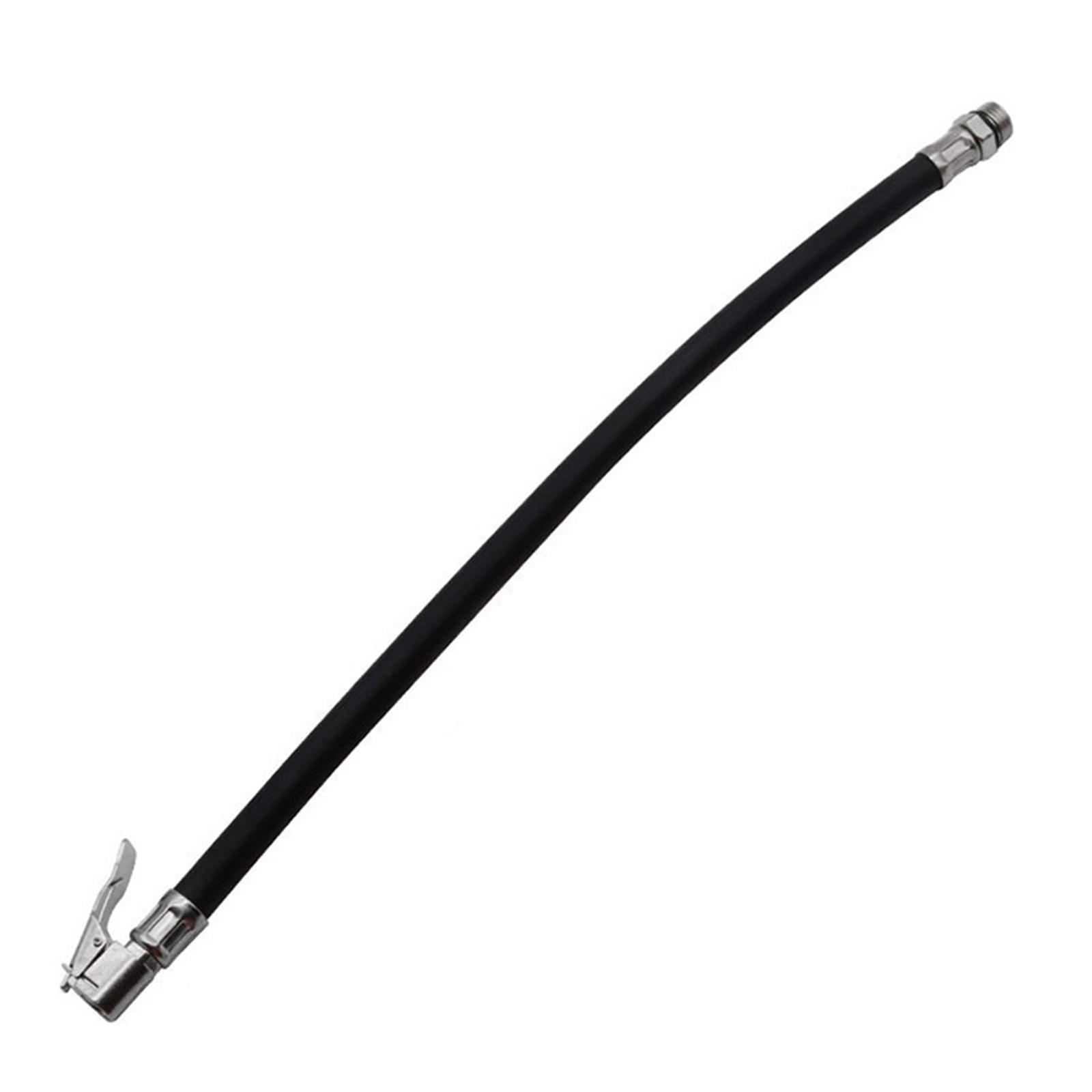 370mm Tire Inflator Hose with Zinc Chuck Car Tyre Inflation Extension Hose Inflator Pump Hose Adapter for Car Motorcycle Bicycle