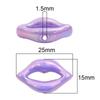 Acrylic Beads Lip Charms Beads For DIY Bracelet Necklace 10Pcs