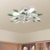 Ceiling Light and Leaf-shaped Arm Acrylic 3 E14 Bulbs