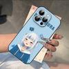W-HololiveS Gawr Gura Phone Case For IPhone 17 16 15 14 13 12 11 PRO MAX PLUS Mini TPU Soft To Skin-friendly Case