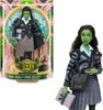 Mattel Universal Wicked Elphaba Fashion Doll Green Braided Black Removable School Uniform & Accessories Skin, Hair, Articulated,