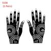 2PCS Henna Tattoo Stencils Flower Tattoo Template Temporary Hand Decal for Women DIY Body Art Henna Template Tattoos