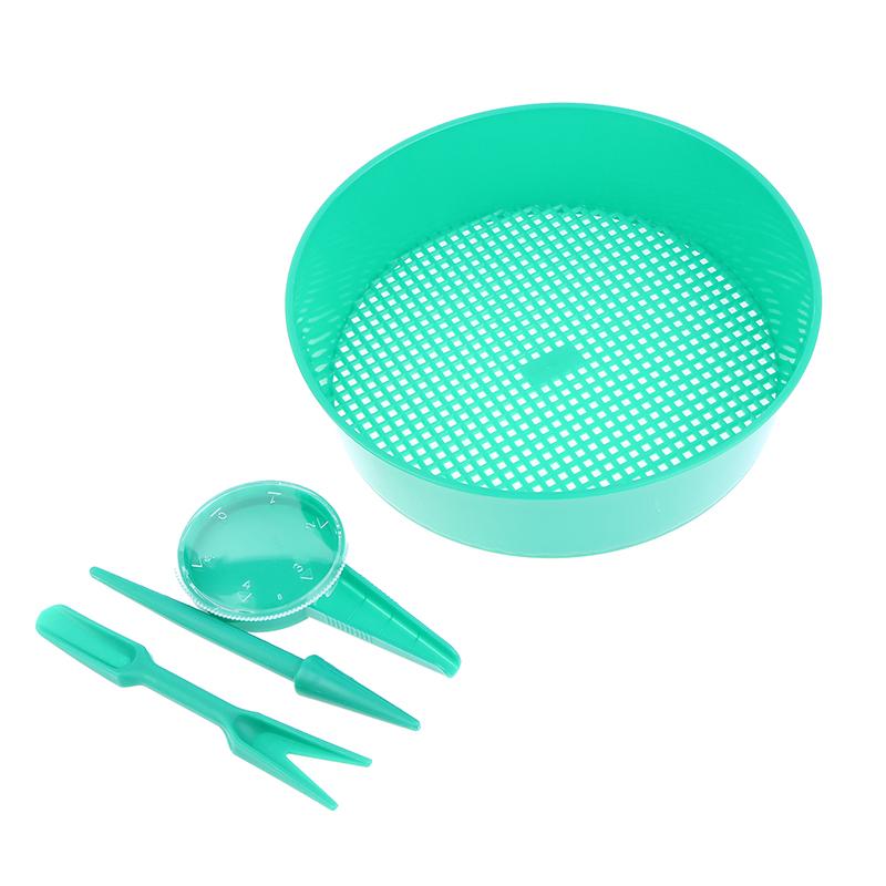 Kunststoff Boden Sieb Filter Masche Rund Boden Erde Sieb Für Boden Stein Sieben Filtration Heim Garten Blume Pflanze Baumschule Werkzeuge
