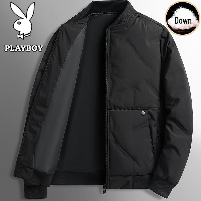 Playboy Men s Winter Baseball Collar Down Jacket 2XL