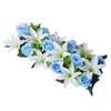 18Pcs/bundle 43cm Artificial Flowers Shooting Prop Party Stage Supplies Fake Flowers Wall Arches Decor Rose&lily