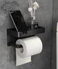 Space Aluminum Bathroom Paper Holder Roll Holder Phone Black&Gold SHhelf Mobile Phone Towel Rack Toilet Paper Holder Tissue Box