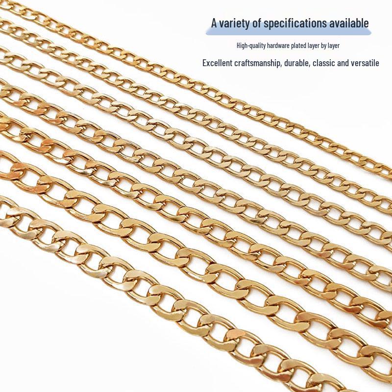 Nicht verblassender Aluminiumketten-Taschenriemen - Damen Crossbody Ersatzkette für DIY-Zubehör und Dekoration