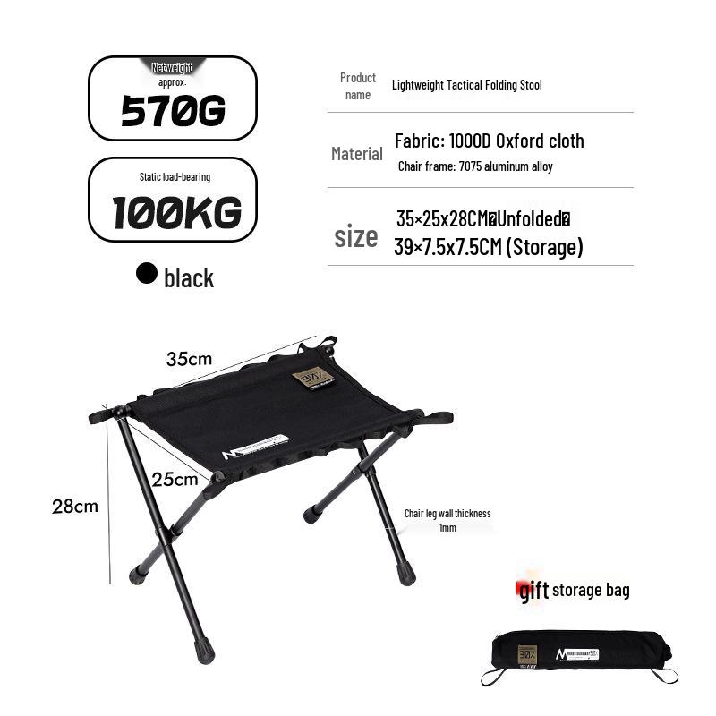 Ultra-light Tactical Folding Aluminum Camping Chair